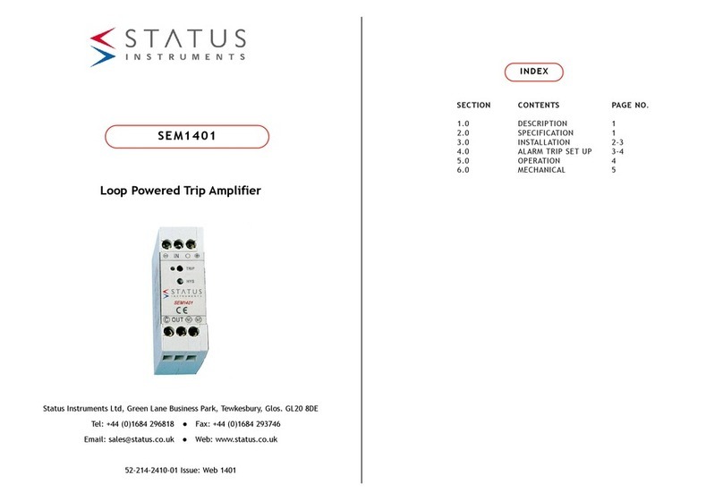Status Instruments SEM1401 quick start guide