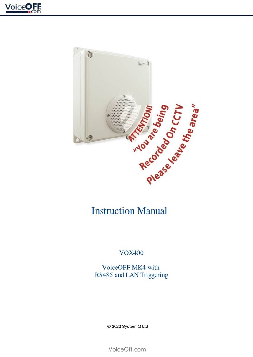 VoiceOFF VOX400 instruction manual