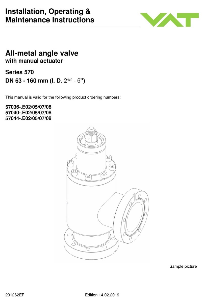 VAT 570 Series Assembly instructions