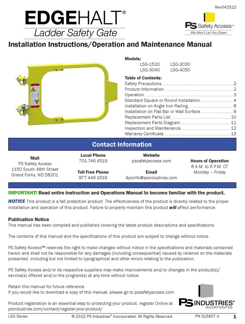 PS Industries EDGEHALT LSG-1520 manual