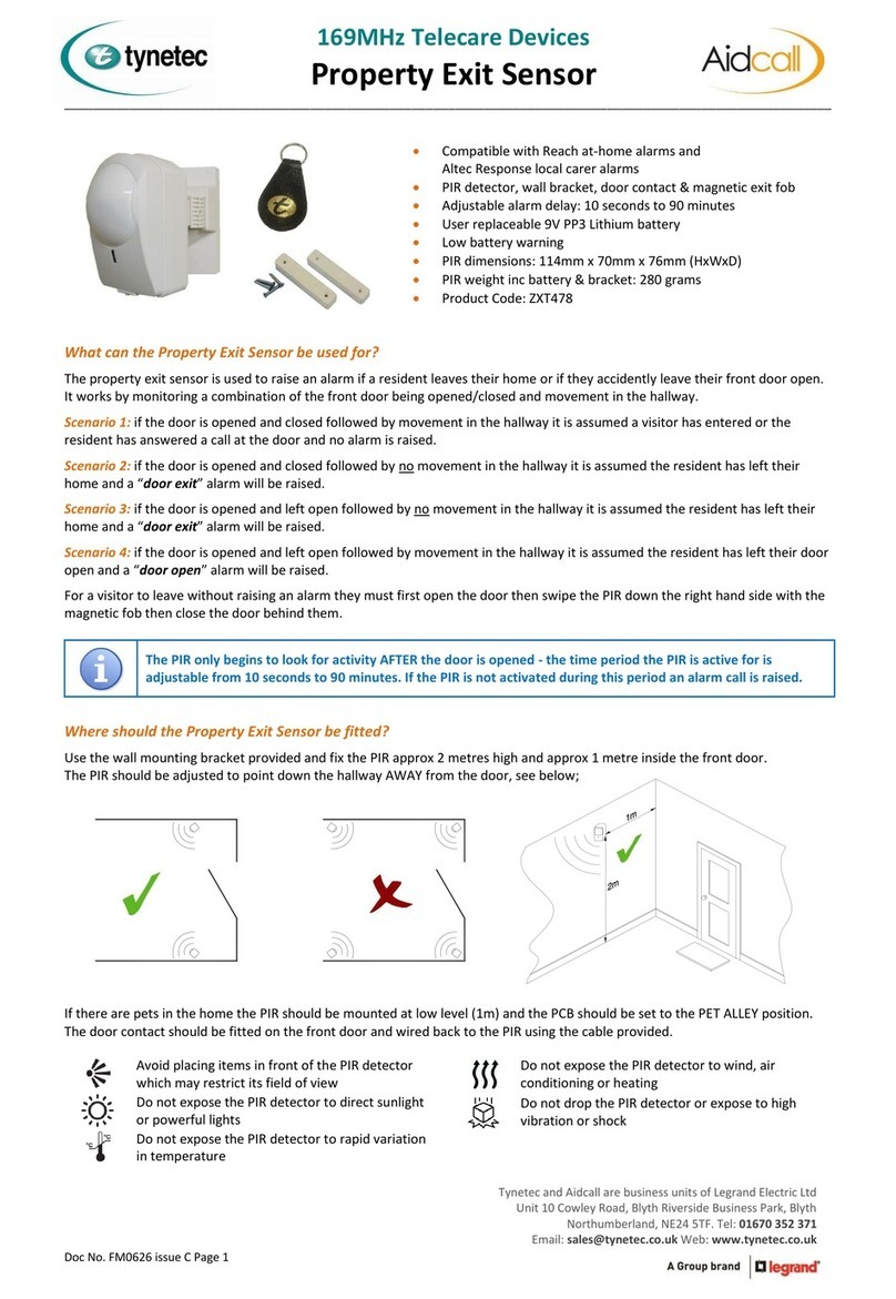 Tynetec Aidcall ZXT478 User manual