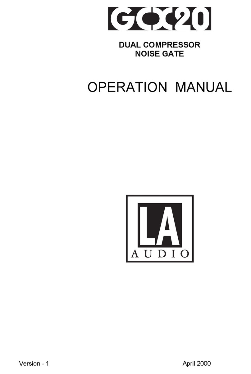 LA Audio GOC20 Operation manual
