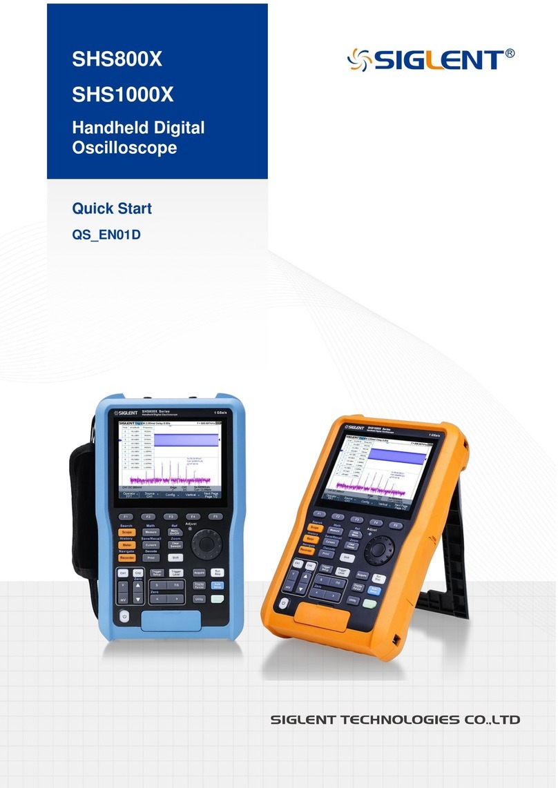 SIGLENT SHS800X Series quick start