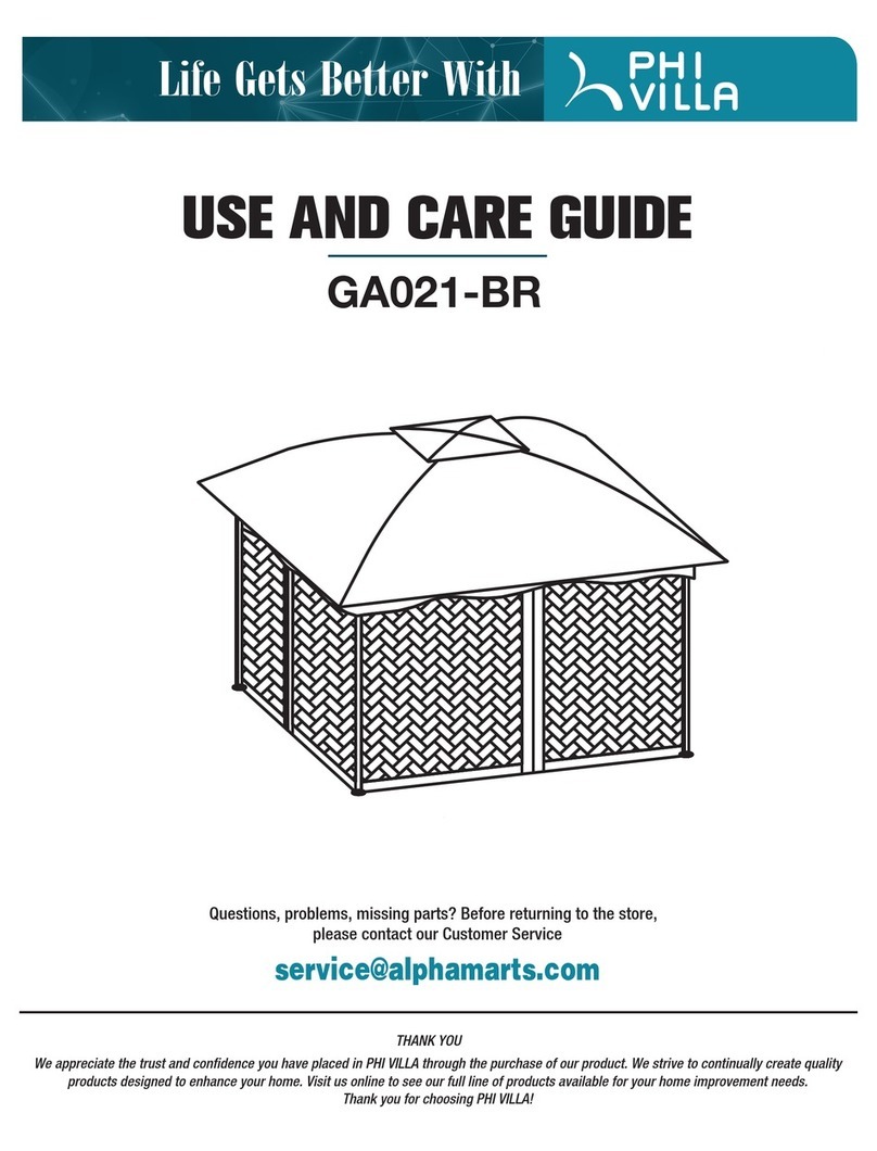 PHI VILLA GA021-BR Use and care guide PHI VILLA GA021-BR Use and care guide