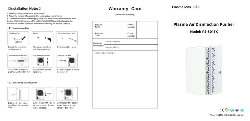 Plasma PS-501TX quick start guide