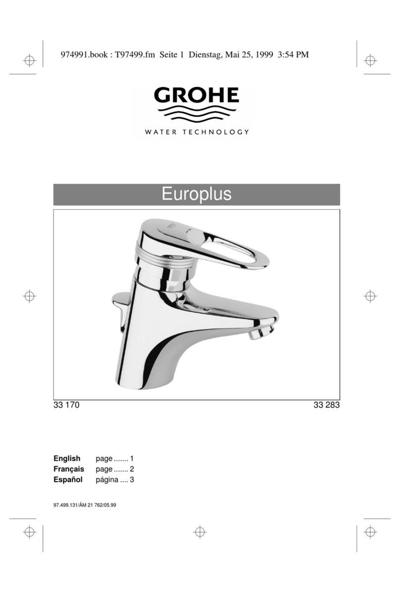 Grohe Europlus 33 170 quick start guide