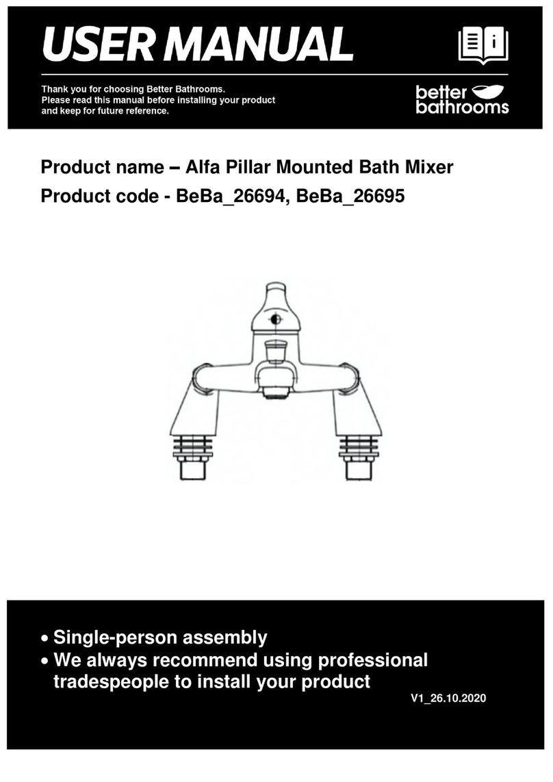 Better Bathrooms BeBa 26694 User manual