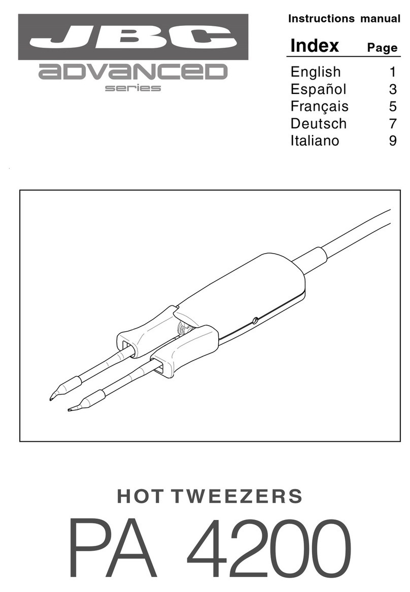 jbc Advanced Series User manual