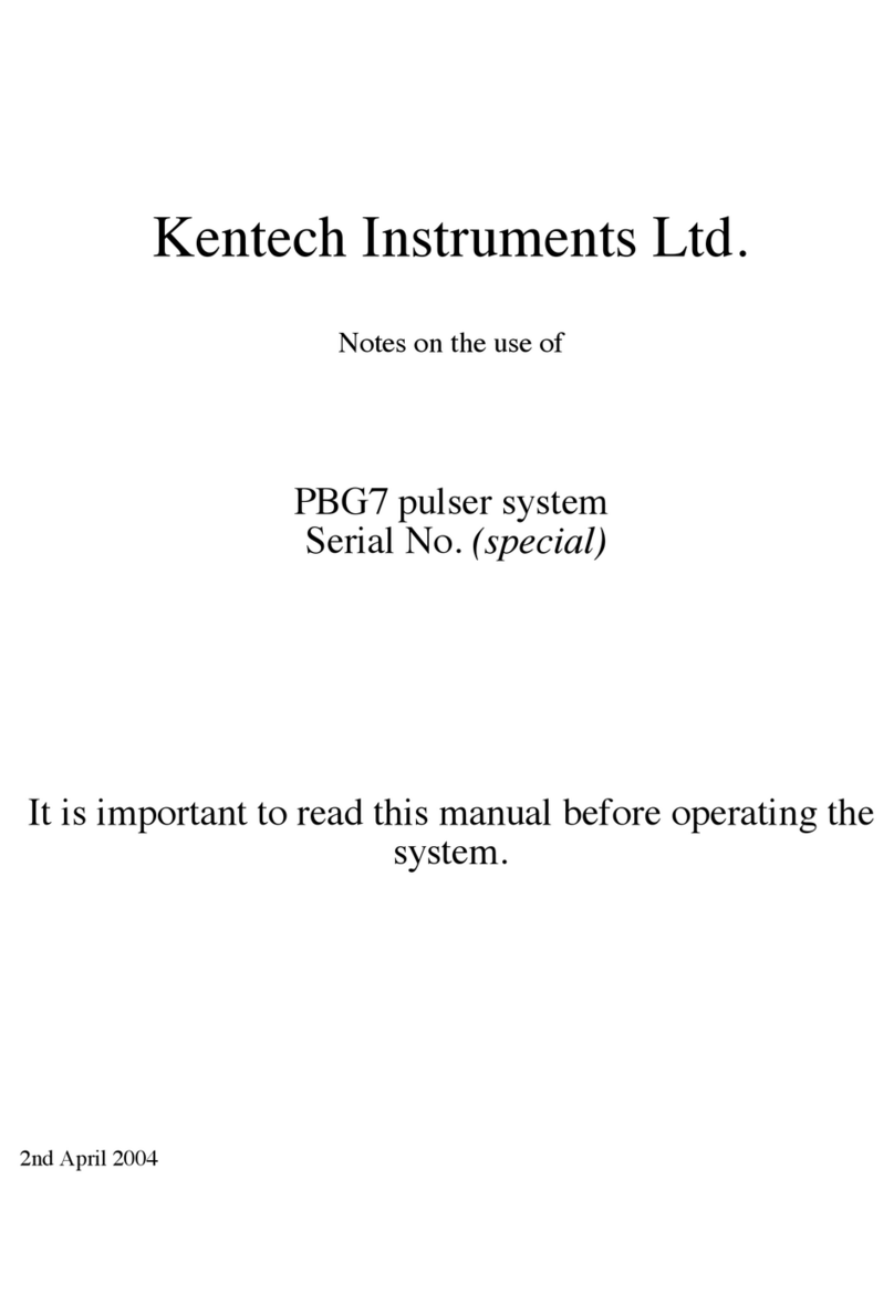 Kentech Instruments PBG7 User manual