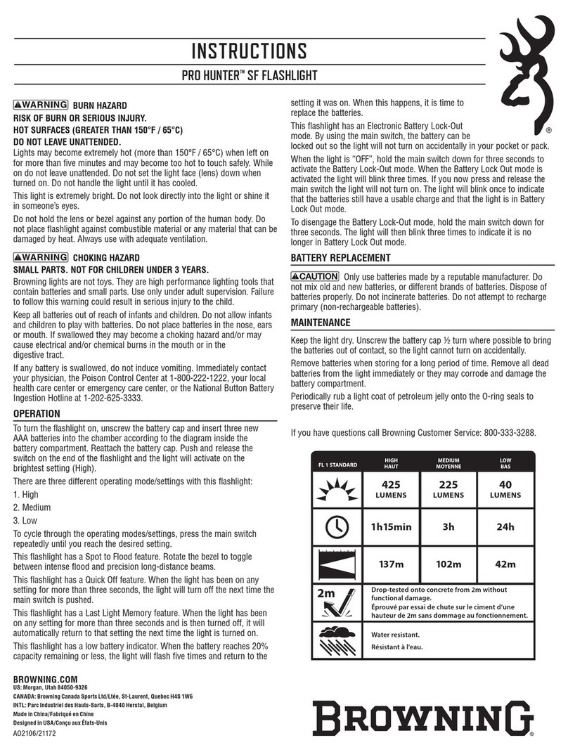 Browning PRO HUNTER SF User manual