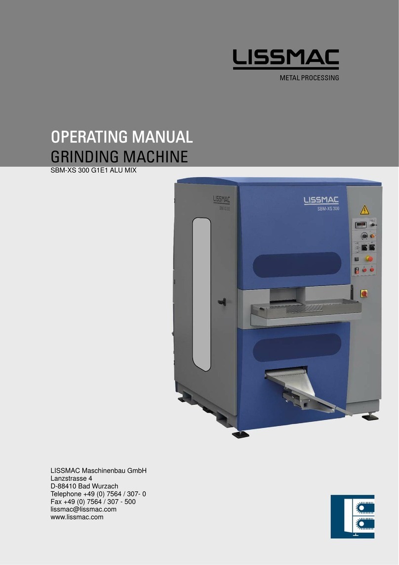Lissmac SBM-XS 300 G1E1 ALU MIX operating manual