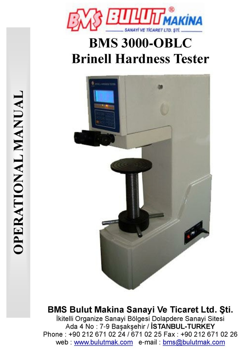 Bms Bulut Makina BMS 3000-OBLC Operational manual