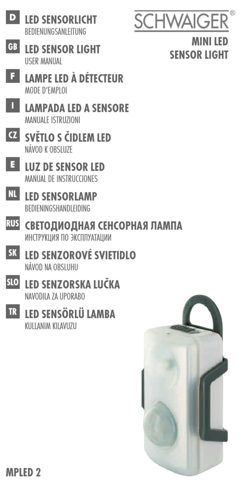 Schwaiger MPLED 2 user manual