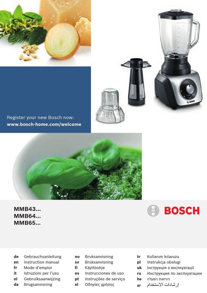 Bosch MMB43 SERIES instruction manual