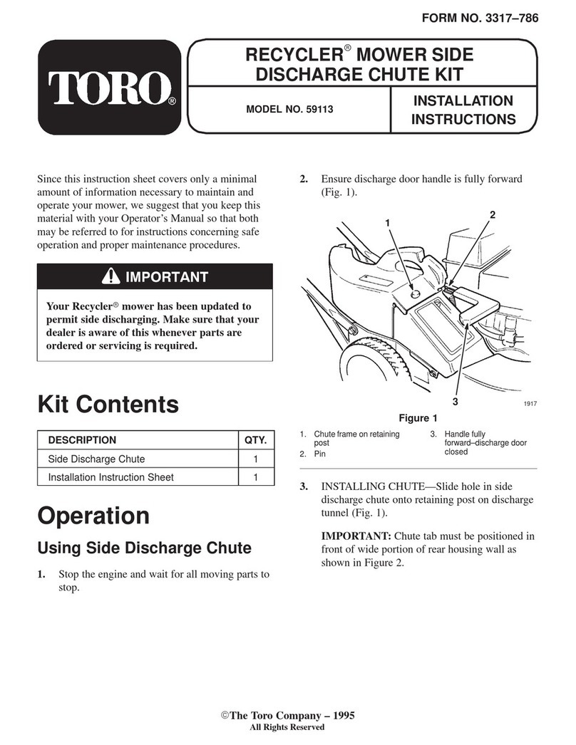 Toro RECYCLER 59113 User manual