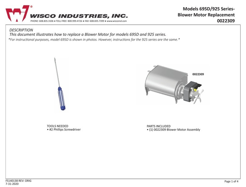 Wisco Industries 695D quick start guide