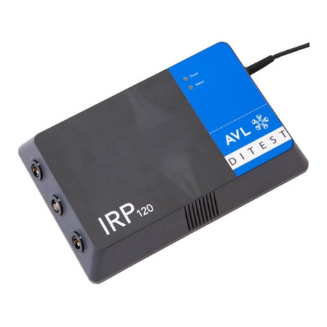 AVL DITEST IRP 120 user manual