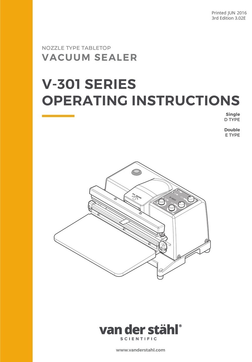 Van Der Stahl V-301 Series operating instructions