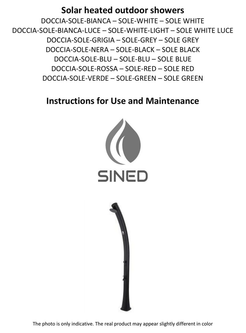 SINED SOLE Series Instructions for use and maintenance