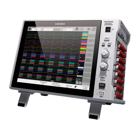 Hioki Memory HiCorder MR6000 User manual Hioki Memory HiCorder MR6000 User manual