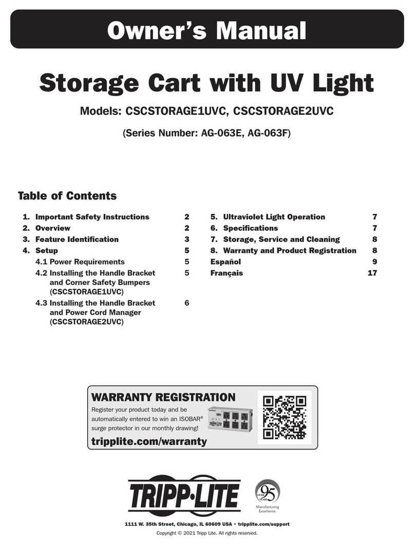 Tripp Lite CSCSTORAGE1UVC User manual
