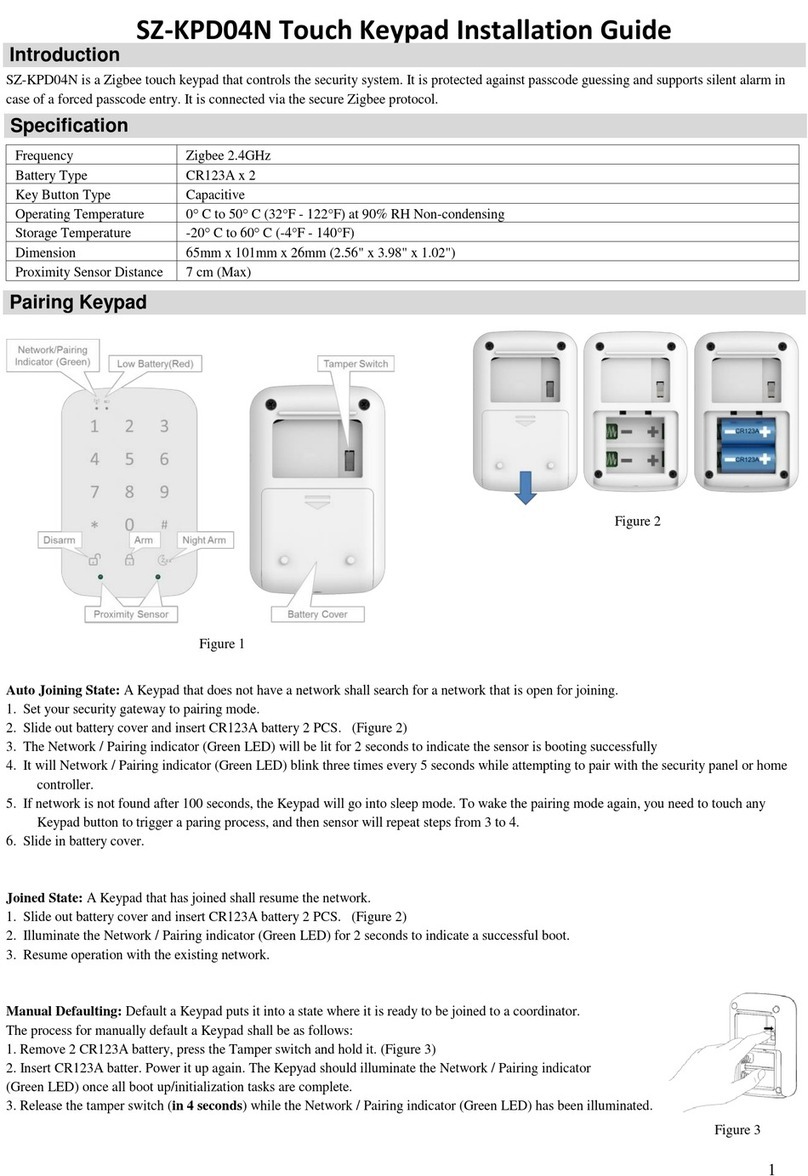 Sercomm SZ-KPD04N installation guide Sercomm SZ-KPD04N installation guide
