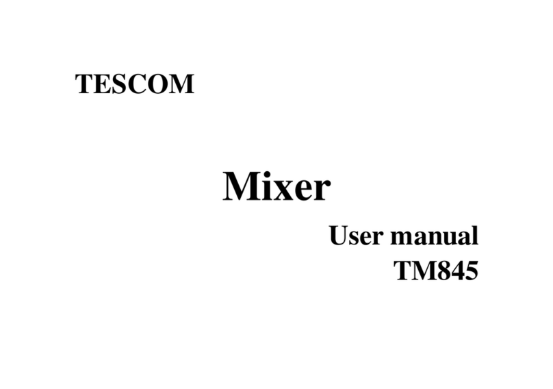 Tescom TM845 User manual
