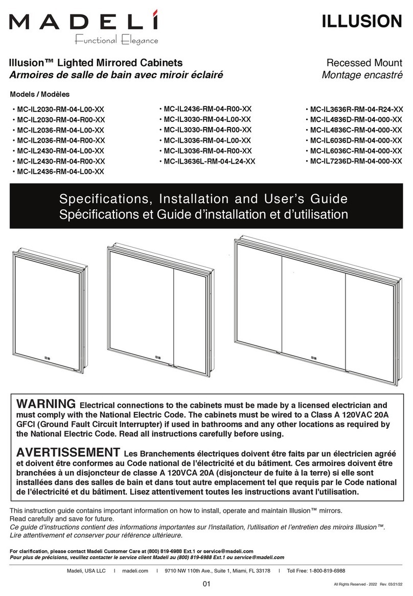 Madeli Illusion MC-IL2030-RM-04-L00-XX Specifications, Installation and User’s Guide