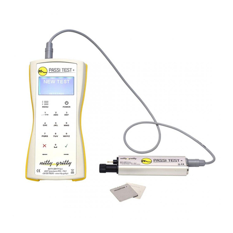 Nitty-Gritty PASSI TEST PLUS owner's manual