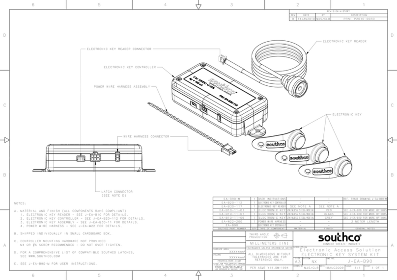 Southco J-EA-B90-M User instructions