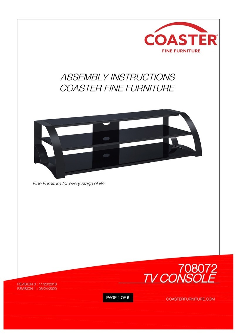 Coaster 708072 Assembly instructions