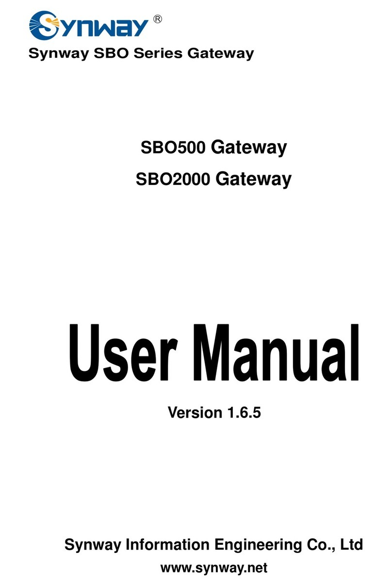 Synway SBO Series User manual