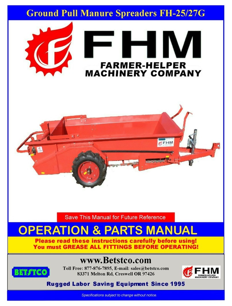 FHM FH-25G Operations & parts manual