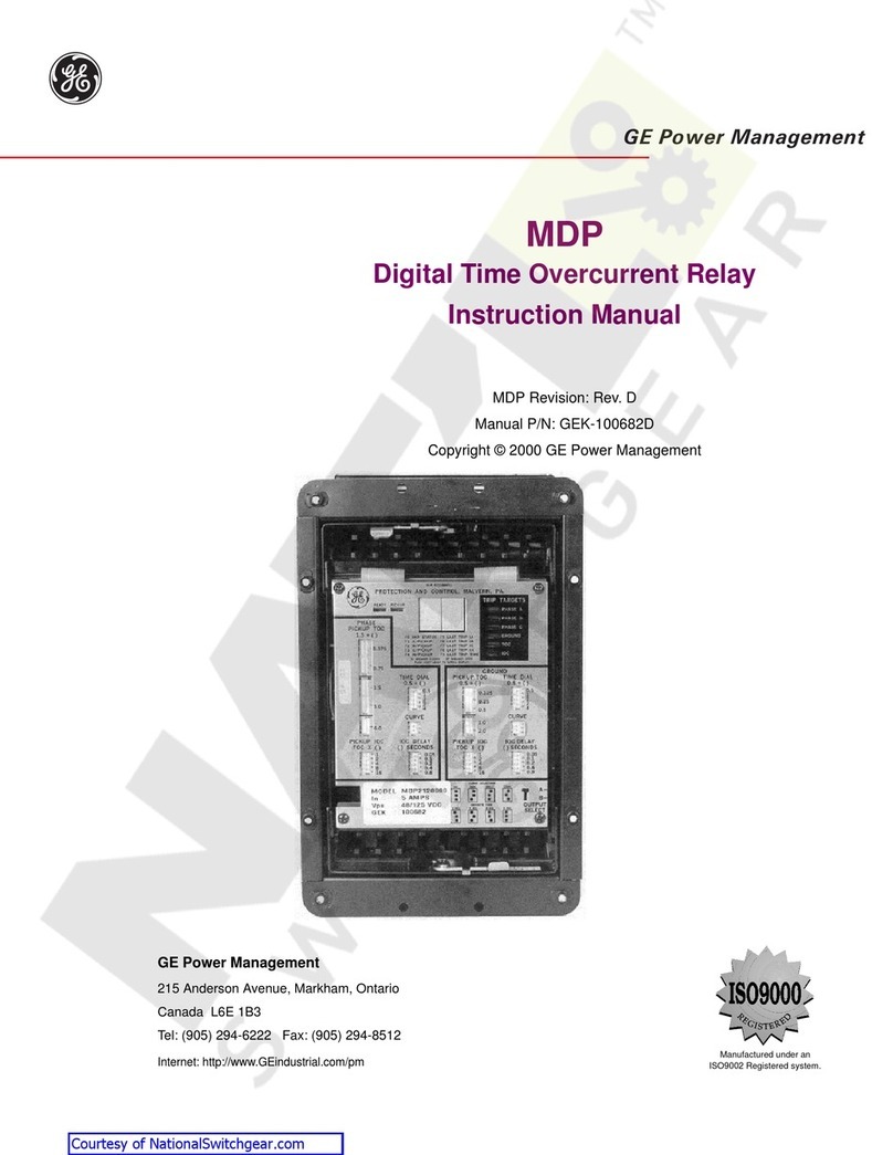 GE MDP User manual