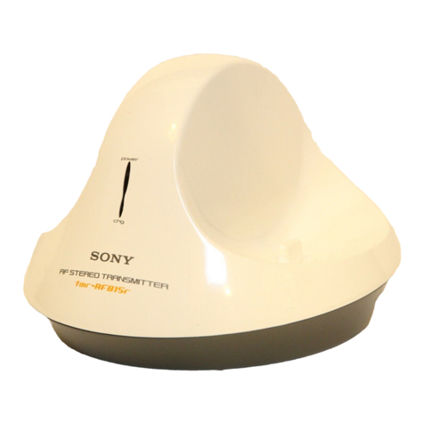 Sony TMR-RF815R User manual