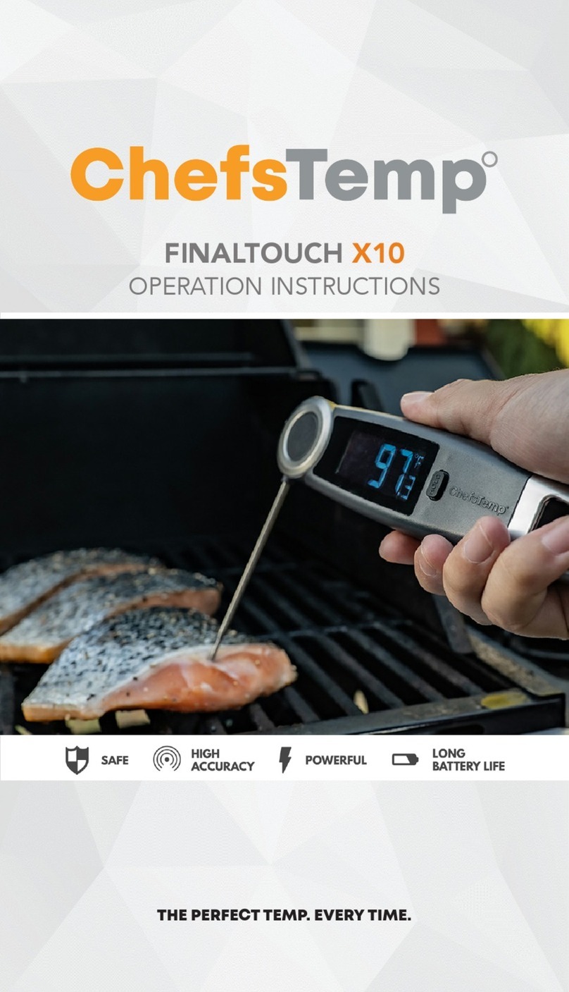 ChefsTemp FINALTOUCH X10 Operation instructions