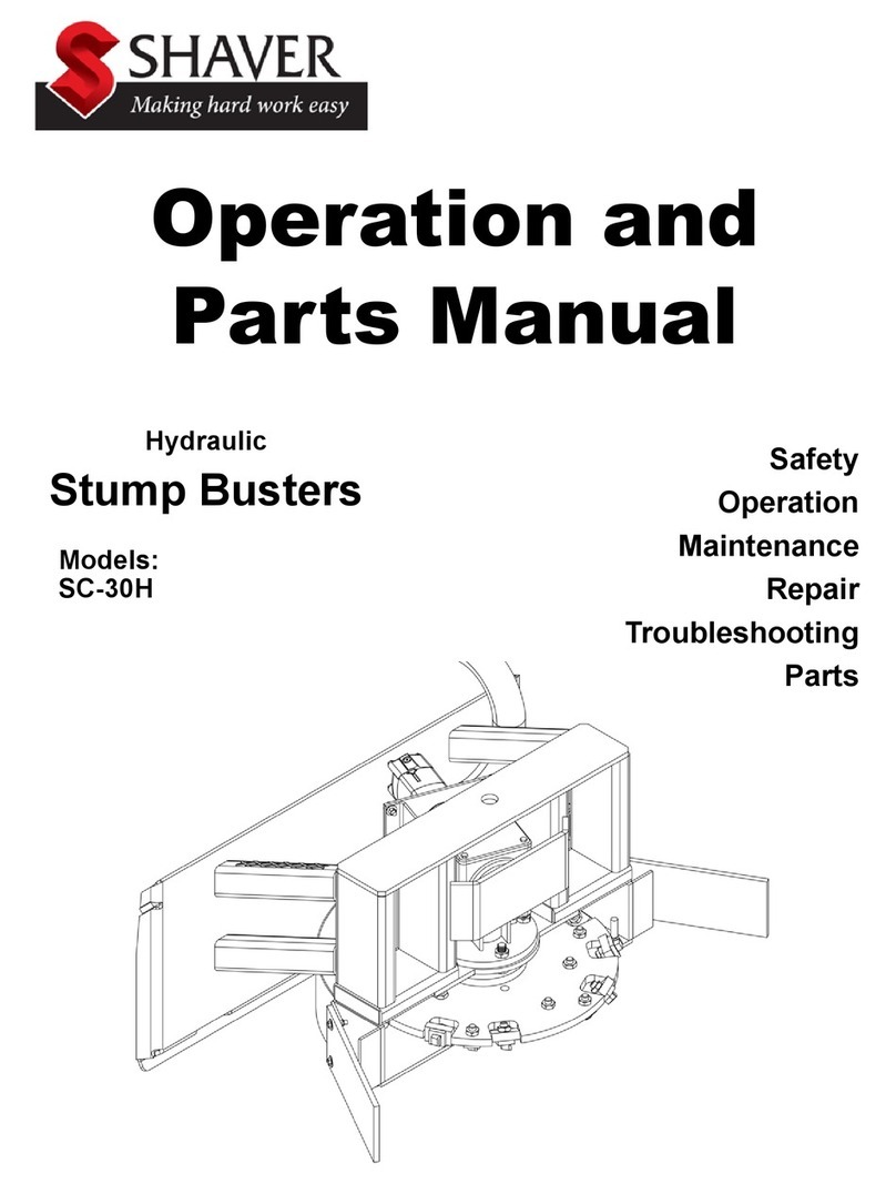 Shaver SC-30H Operation and parts manual