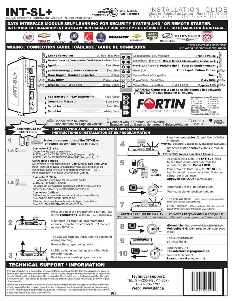 Fortin INT-SL+ User manual