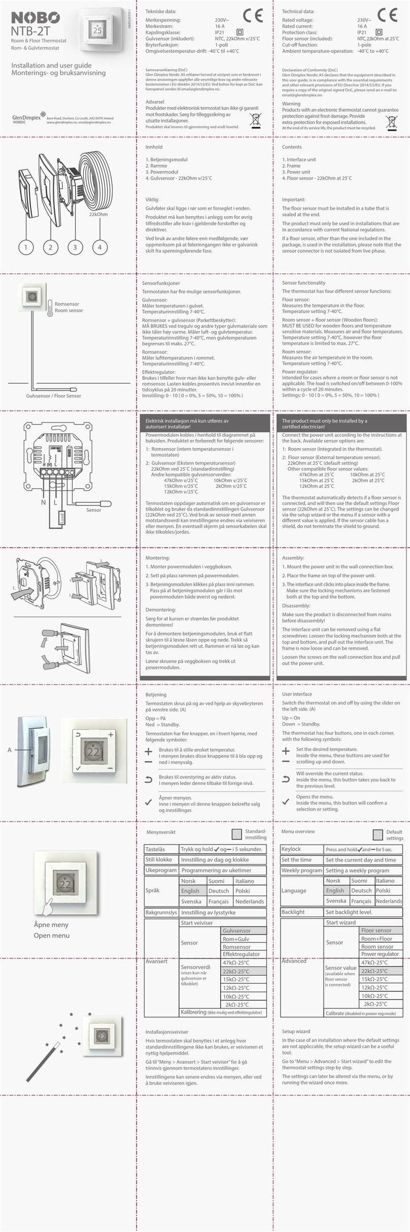 NOBOCOOL NTB-2T User manual