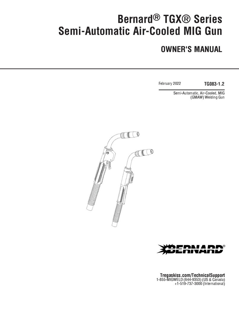 Bernard TGX Series User manual