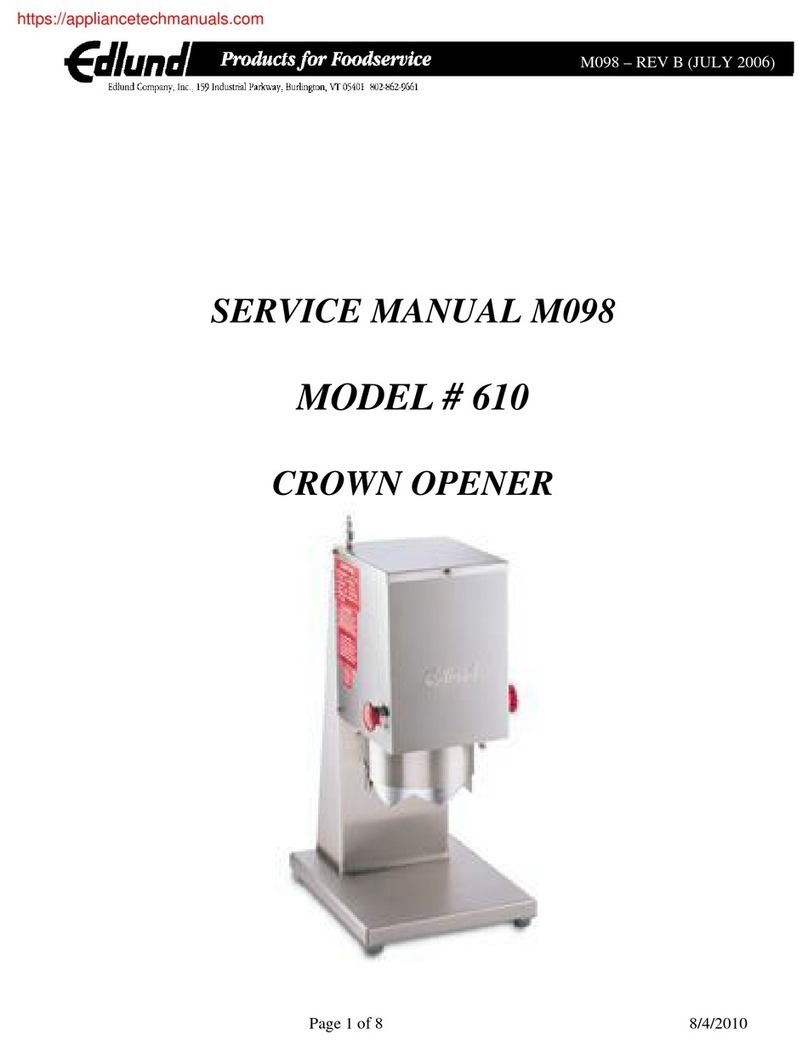 EDLUND 610 User manual