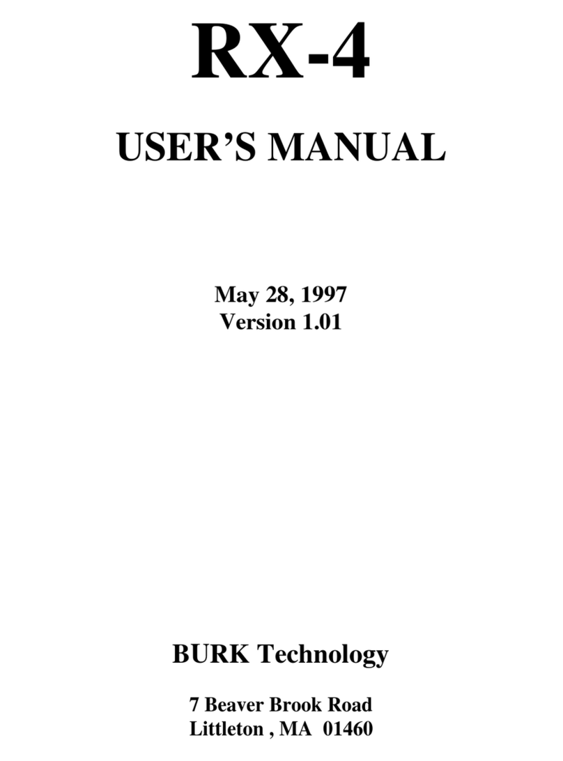 BURK Technology RX-4 user manual