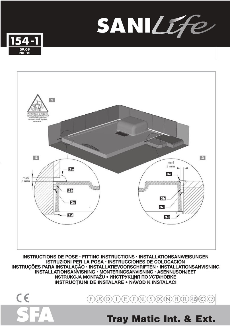 SFA SaniLife 154-1 Fitting instructions