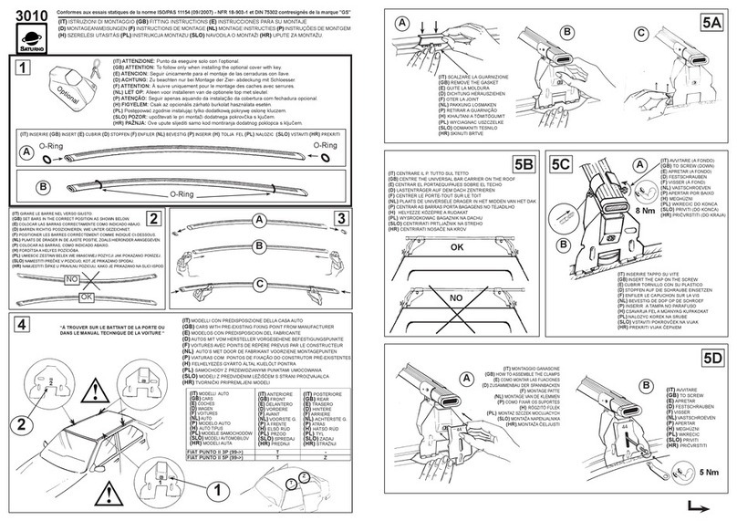 WALMEC SATURNO 3010 Fitting instructions