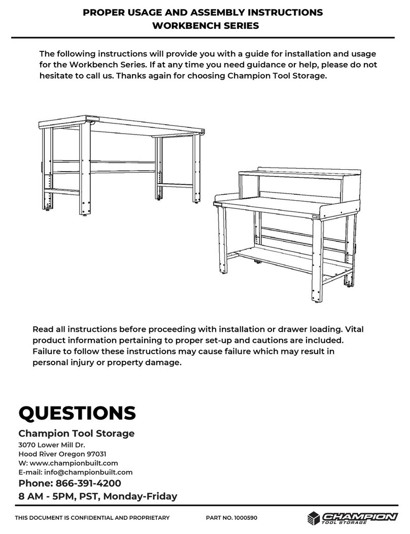 Champion Workbench Series Assembly instructions