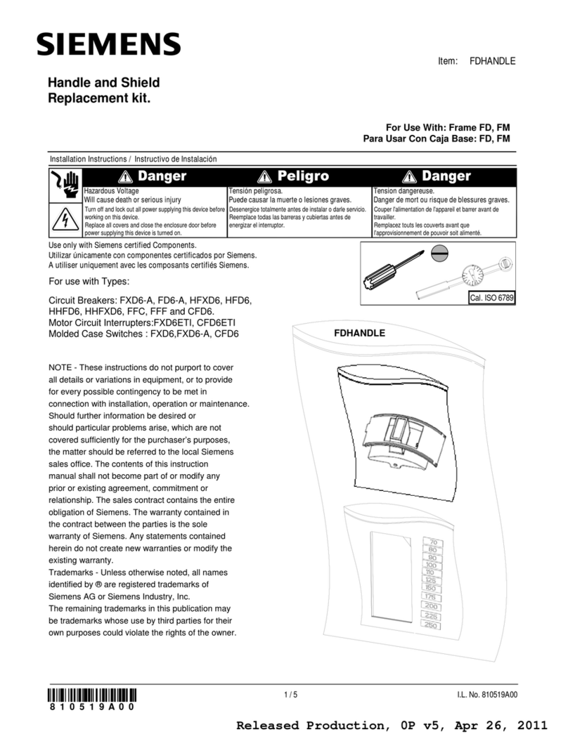 Siemens FDHANDLE User manual