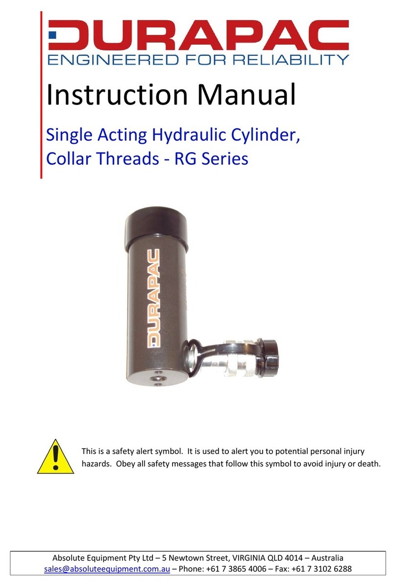 Durapac RG 5 Ton Series instruction manual