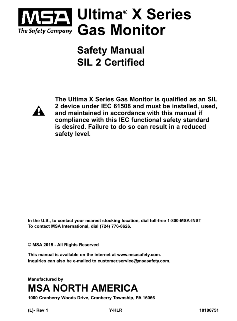 MSA Ultima X Series Safety manual
