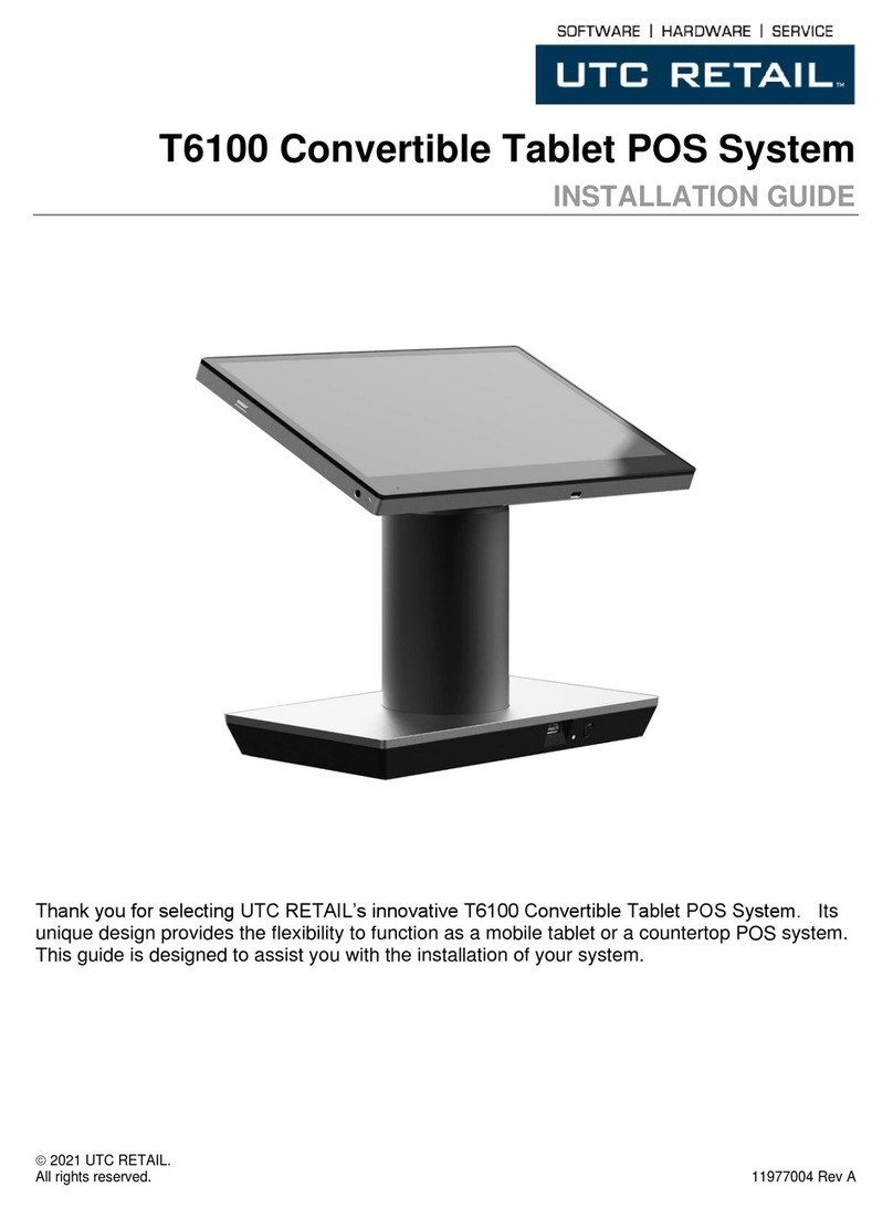 UTC RETAIL T6100 installation guide