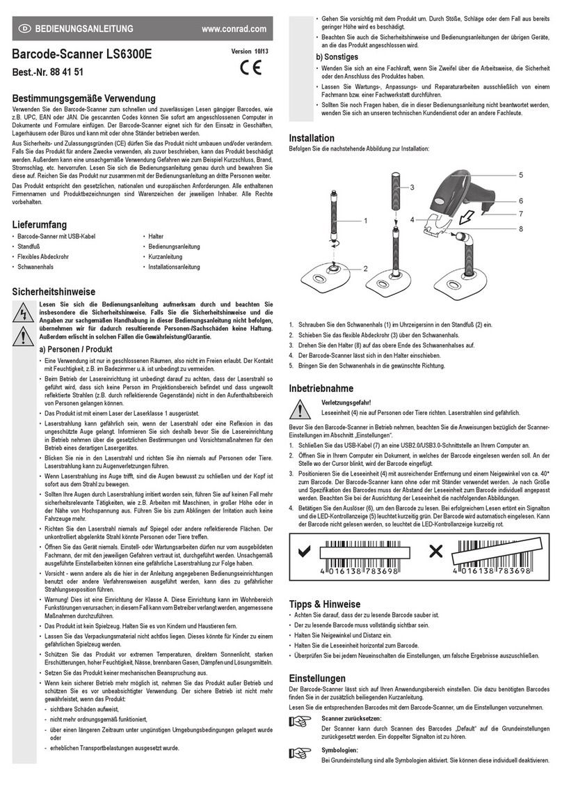 Conrad LS6300E operating instructions
